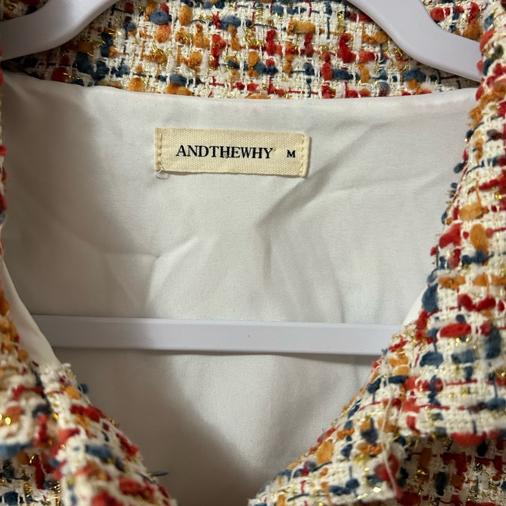 Multicolor Women’s Tweed Jacket - Picture 2 of 3